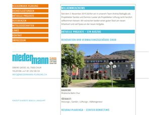 Niedermann Planung, Chur, beba it. web. grafik. Landquart