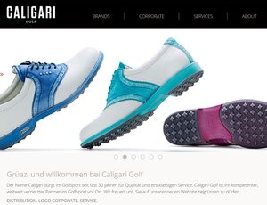 Caligari Golf Equipment, Bad Ragaz,  beba it. web. grafik. Landquart