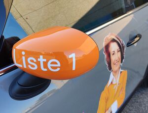 Marketingkampagne für eine starke Frau für den Staatsrat FR - beba it. web. grafik. Landquart