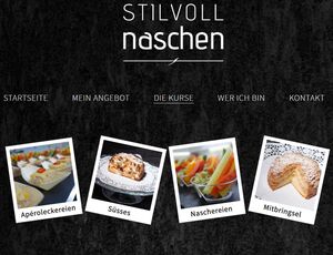 stilvoll naschen, Malans, Website von beba it. web. grafik. Landquart